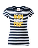 Dámské tričko s potiskem Jsem pirát piju rum - vodácké triko