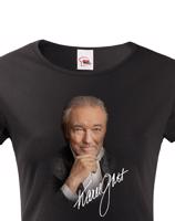 Dámské tričko s potiskem Karla Gotta