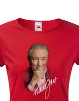 Dámské tričko s potiskem Karla Gotta