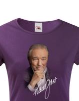 Dámské tričko s potiskem Karla Gotta