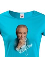 Dámské tričko s potiskem Karla Gotta