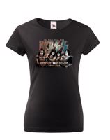 Dámské tričko s potiskem Kiss - parádní tričko s potiskem metalové skupiny Kiss