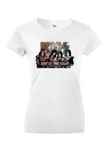 Dámské tričko s potiskem Kiss - parádní tričko s potiskem metalové skupiny Kiss