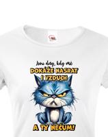 Dámské tričko s potiskem Kočky - nečum - dárek na narozeniny nebo Vánoce