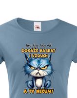 Dámské tričko s potiskem Kočky - nečum - dárek na narozeniny nebo Vánoce