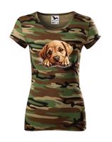 Dámské tričko s potiskem Labrador - vtipné tričko