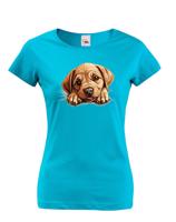 Dámské tričko s potiskem Labrador - vtipné tričko