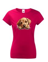 Dámské tričko s potiskem Labrador - vtipné tričko