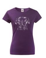 Dámské tričko s potiskem labradora - pro milovníky psů