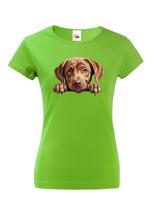 Dámské tričko s potiskem Labradorský retrívr -  tričko pro milovníky psů