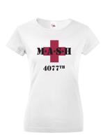 Dámské tričko s potiskem legendárního seriálu MASH 4077