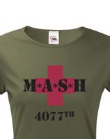 Dámské tričko s potiskem legendárního seriálu MASH 4077
