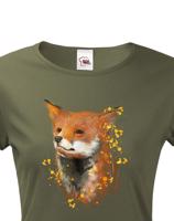 Dámské tričko s potiskem lišky - skvělý dárek pro milovníka zvířat