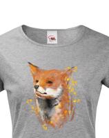 Dámské tričko s potiskem lišky - skvělý dárek pro milovníka zvířat