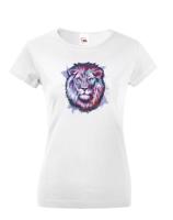 Dámské tričko s potiskem lva - dárek pro milovníky lva