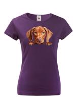 Dámské tričko s potiskem Maďarský ohař -  tričko pro milovníky psů