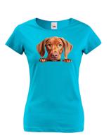 Dámské tričko s potiskem Maďarský ohař -  tričko pro milovníky psů