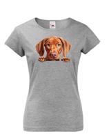 Dámské tričko s potiskem Maďarský ohař -  tričko pro milovníky psů