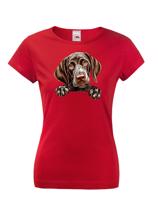 Dámské tričko s potiskem Německý krátkosrstý ohař - vtipné tričko