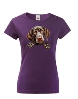 Dámské tričko s potiskem Německý krátkosrstý ohař - vtipné tričko