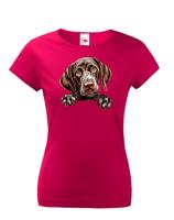 Dámské tričko s potiskem Německý krátkosrstý ohař - vtipné tričko