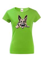 Dámské tričko s potiskem Německý ovčák -  tričko pro milovníky psů
