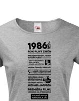 Dámské tričko s potiskem Newspaper k 40. narozeninám