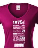 Dámské tričko s potiskem Newspaper k 50. narozeninám