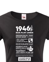 Dámské tričko s potiskem Newspaper k 80. narozeninám