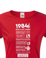 Dámské tričko s potiskem Newspaper k  narozeninám