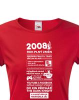 Dámské tričko s potiskem Newspaper k  narozeninám