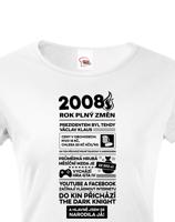 Dámské tričko s potiskem Newspaper k  narozeninám