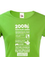 Dámské tričko s potiskem Newspaper k  narozeninám