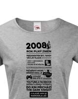 Dámské tričko s potiskem Newspaper k  narozeninám