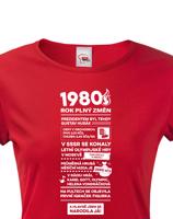 Dámské tričko s potiskem Newspaper, ke 45. narozeninám