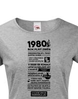 Dámské tričko s potiskem Newspaper, ke 45. narozeninám