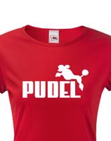 Dámské tričko s potiskem Pudel - tričko pro pejskařky