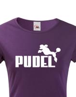 Dámské tričko s potiskem Pudel - tričko pro pejskařky