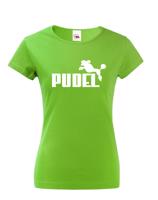 Dámské tričko s potiskem Pudel - tričko pro pejskařky