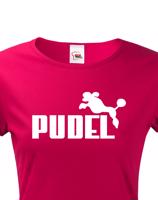 Dámské tričko s potiskem Pudel - tričko pro pejskařky