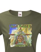Dámské tričko s potiskem rockové kapely Iron Maiden - parádní tričko s kvalitním potiskem