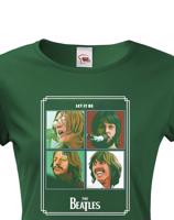 Dámské tričko s potiskem rockové kapely The Beatles  - parádní tričko s kvalitním potiskem