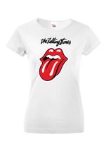 Dámské tričko s potiskem rockové kapely The Rolling Stones - parádní tričko s kvalitním potiskem