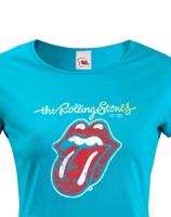 Dámské tričko s potiskem rockové kapely The Rolling Stones - parádní tričko s kvalitním potiskem