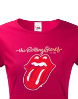Dámské tričko s potiskem rockové kapely The Rolling Stones - parádní tričko s kvalitním potiskem
