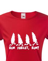 Dámské tričko s potiskem Run Forest, Run - parodie na film Forest Gump