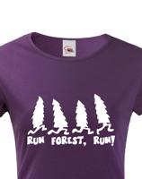 Dámské tričko s potiskem Run Forest, Run - parodie na film Forest Gump