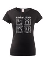 Dámské tričko s potiskem Rybářský příběh - skvělý dárek