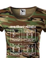 Dámské tričko s potiskem Rybářský příběh - skvělý dárek