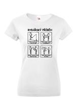 Dámské tričko s potiskem Rybářský příběh - skvělý dárek